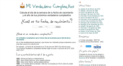 Desktop Screenshot of miverdaderocumpleanos.com